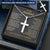 For Husband - Best Versions - Cross Customize Engraved Cross Necklace