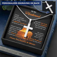 For Husband - Everything You Do For Me - Cross Customize Engraved Cross Necklace