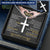 For Your Man - When We Hug - Cross Customize Engraved Cross Necklace