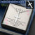Dad - From My Heart You Are Never Gone - Necklace Customize Engraved Cross Necklace