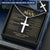 For Your Man - Infinity And Beyond - Cross Customize Engraved Cross Necklace
