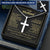 Gift For Husband - Best Views - Cross Customize Engraved Cross Necklace