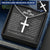 Dear Dad Cross Necklace Customize Engraved Cross Necklace