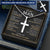 For Your Man - Love Made Us Forever Together - Cross Customize Engraved Cross Necklace