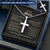 For Your Man - I Choose Both - Cross Customize Engraved Cross Necklace
