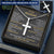 For Husband - Moment With You - Cross Customize Engraved Cross Necklace