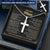 For Your Man - Lost In Your Eyes - Cross Customize Engraved Cross Necklace