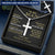 For Your Man - Love And Grow Old With - Cross Customize Engraved Cross Necklace