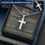 For Your Man - Love You More Than Any Fight We Will Have - Cross Customize Engraved Cross Necklace