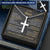 For Your Man - Love Made Us Together - Cross Customize Engraved Cross Necklace