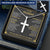 For Husband - The Broken Road - Cross Customize Engraved Cross Necklace