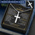 For Husband - Always Be By My Side - Cross 1 Customize Engraved Cross Necklace