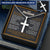 For Husband - Partner For Life - Cross Customize Engraved Cross Necklace