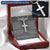 To My Husband Cross Necklace Customize Engraved Cross Necklace