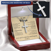 For Your Man - Straight To You - Cross Customize Engraved Cross Necklace