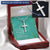 Christian Cross Necklace Faith Cross Necklace Bible Verse Personalize Necklace Customize Engraved Cross Necklace