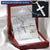 When You Go Through Deep Waters I Will Be With You Always Customize Engraved Cross Necklace