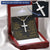 For Your Man - Both Still Standing Strong - Cross Customize Engraved Cross Necklace