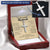 For Future Husband - Be Your Home - Cross Customize Engraved Cross Necklace