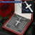 To My Awesome Wife Cross Necklace Customize Engraved Cross Necklace
