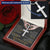 For Husband - Through My Eyes - Cross Customize Engraved Cross Necklace