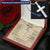For Your Man - Any Version Of Reality - Cross Customize Engraved Cross Necklace