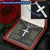 For Your Man - Want Us To Go There Hand In Hand - Cross Customize Engraved Cross Necklace