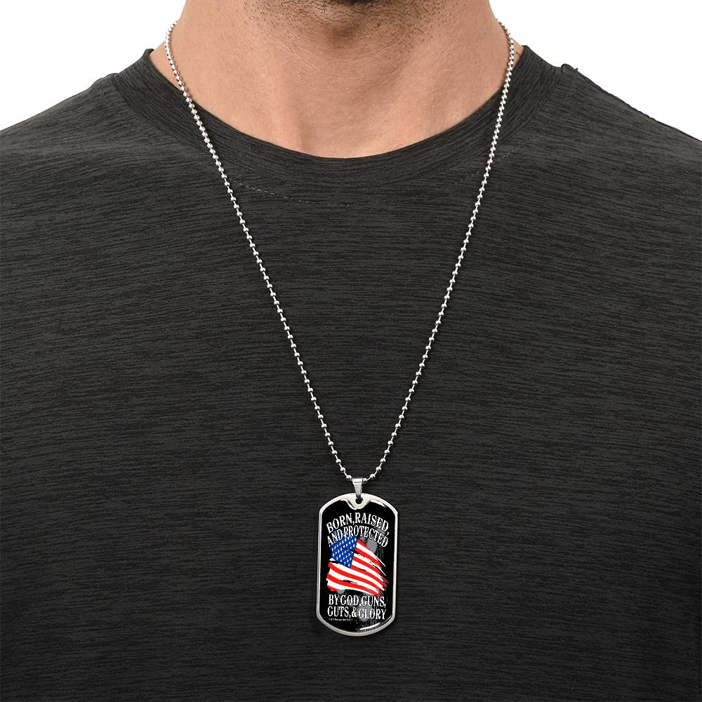 Proud American - Army Tag Necklace, Dog Tag Necklace