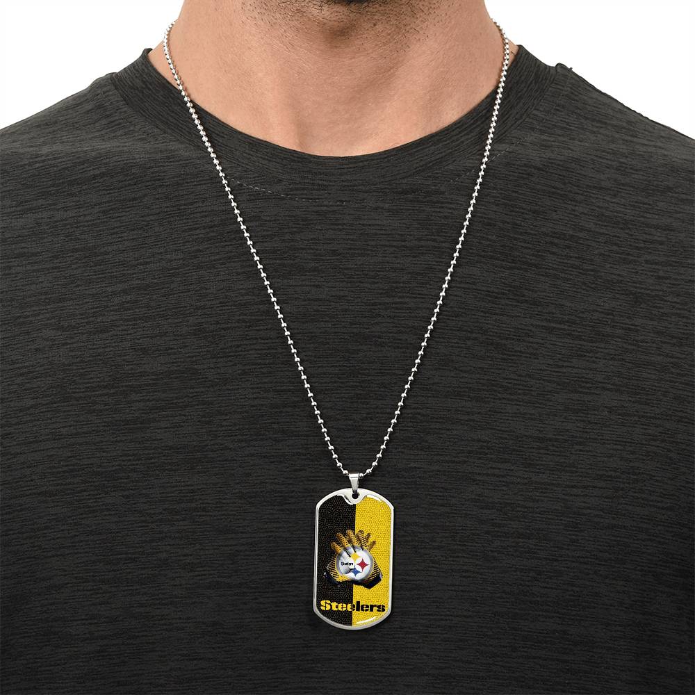 Steelers Dog Tag - Army Tag Necklace, Dog Tag Necklace