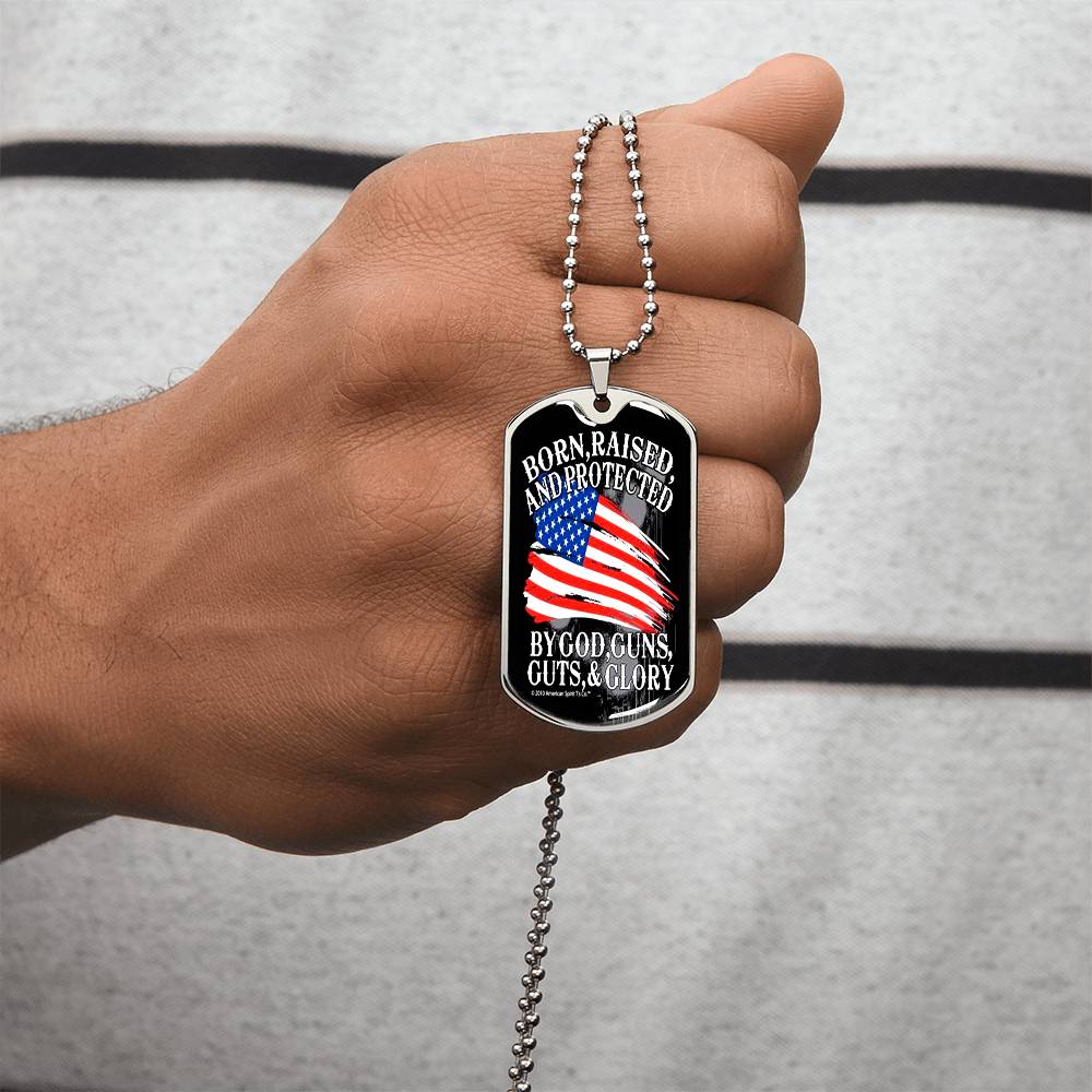 Proud American - Army Tag Necklace, Dog Tag Necklace