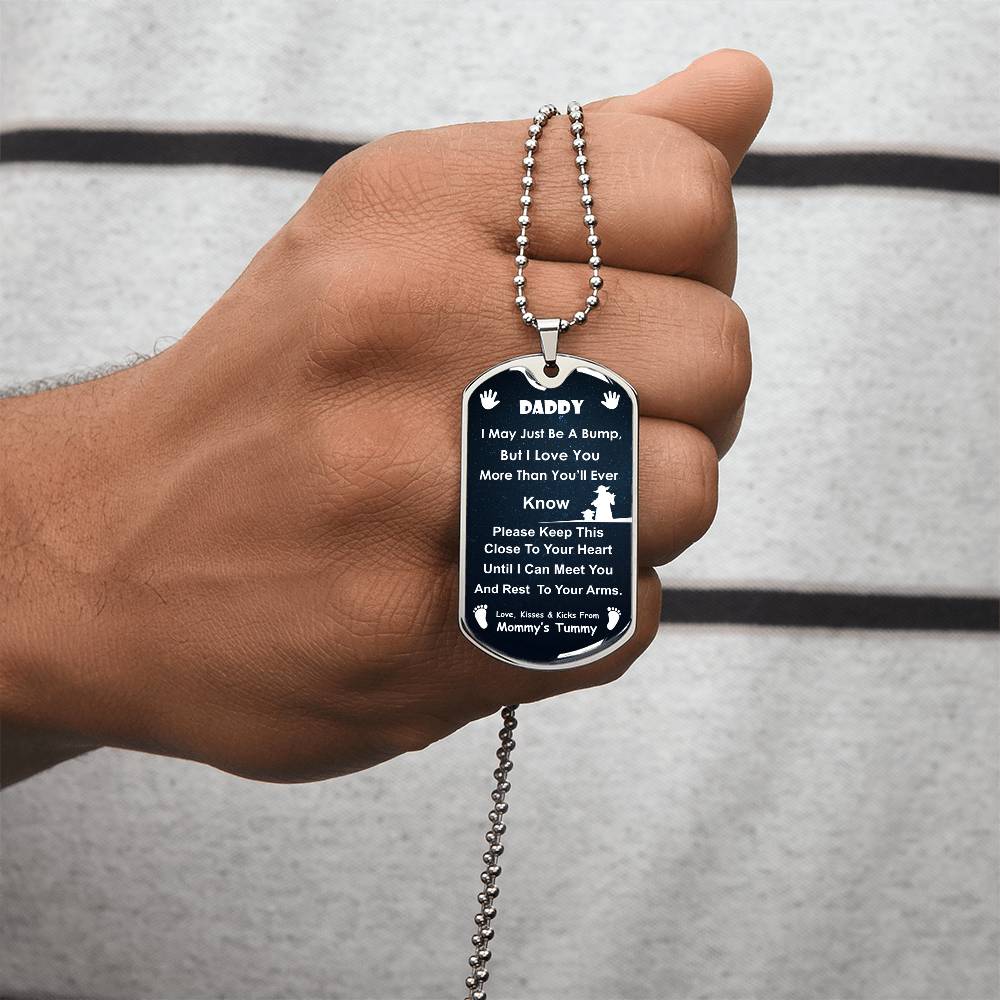 Dad Promising Luxury Necklace Gift - Army Tag Necklace, Dog Tag Necklace