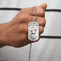 Memorial Necklace, Sympathy Gift, Memorial Jewelry, Loss, Cremation & Memorial Jewelry, Personalized Necklace - Army Tag Necklace, Dog Tag Necklace