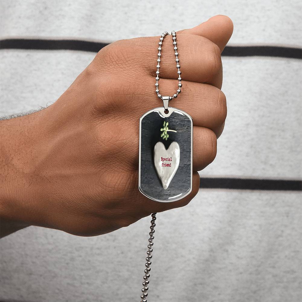 Boyfriend Gift, Lockdown Gift, Christmas Gift, Birthday Gift, Wedding Keepsake, Friendship Gift - Army Tag Necklace, Dog Tag Necklace