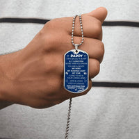 Personalized Dog Tag, New Dad Gift, Daddy Gift From Unborn, New Dad Gift From Wife, Bump Gift, New Dad Gift Idea - Army Tag Necklace, Dog Tag Necklace