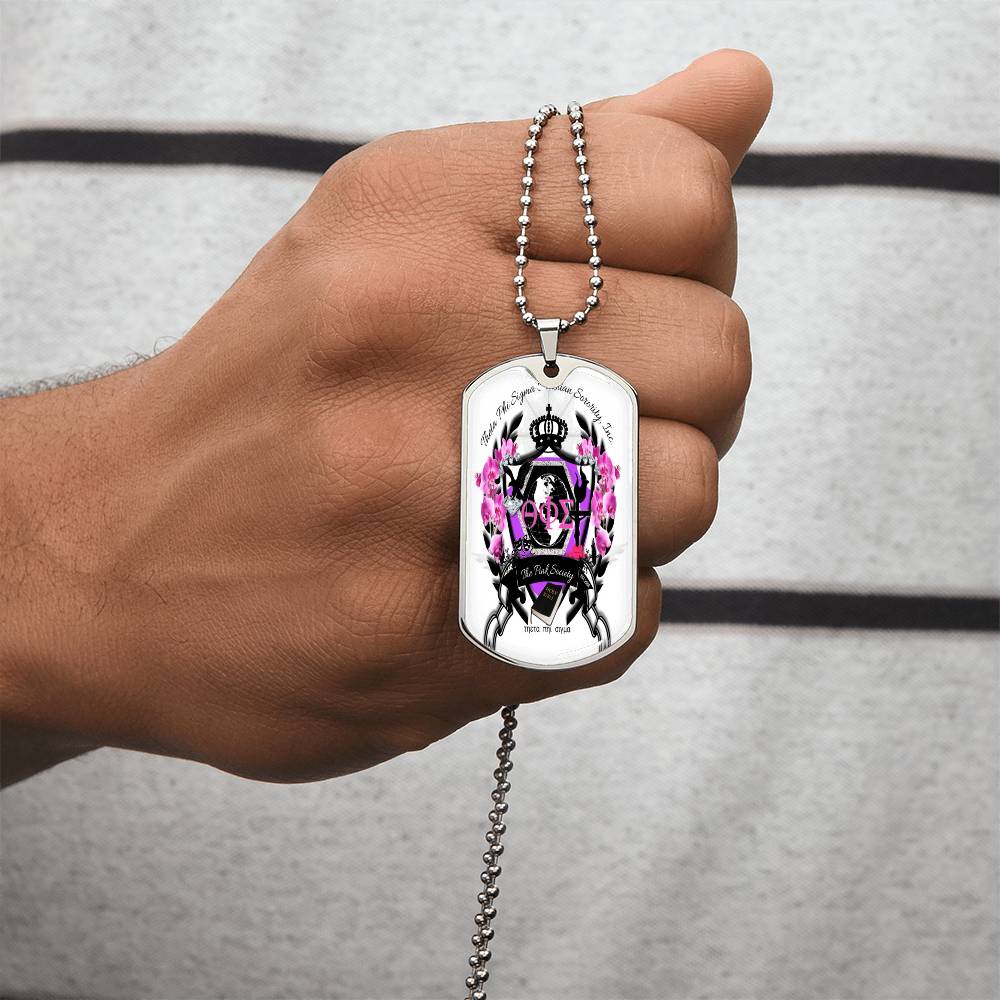 Theta Phi Sigma Luxury Dog Chains! - Army Tag Necklace, Dog Tag Necklace