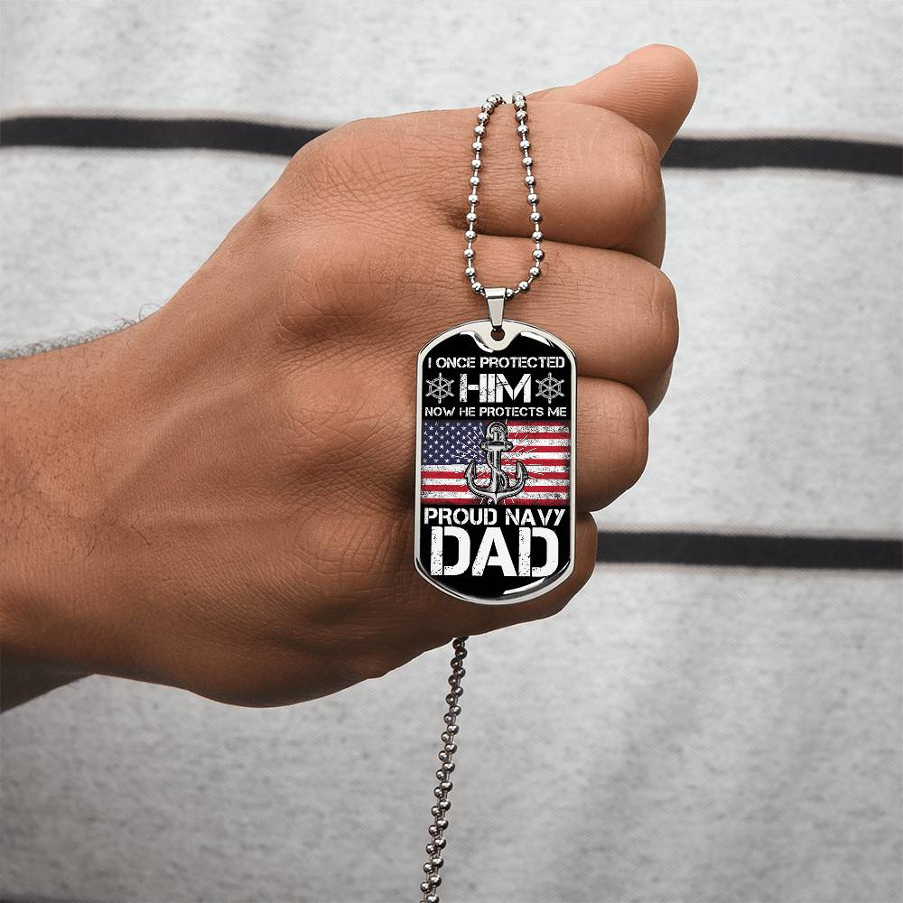 Military Necklace, Us Navy Necklace, Military Jewelry, Navy Necklace, Soldier Necklace, Us Navy, Navy Jewelry - Army Tag Necklace, Dog Tag Necklace