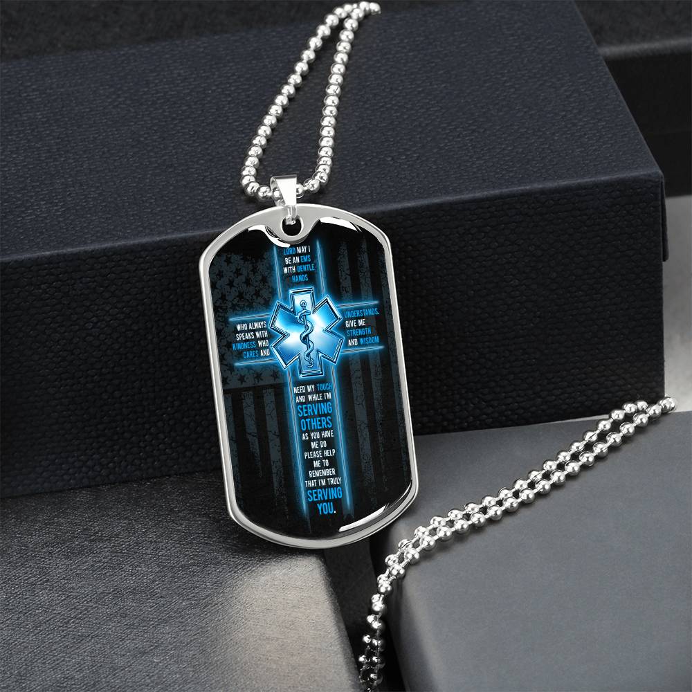 Ems Wreath Sign - Army Tag Necklace, Dog Tag Necklace