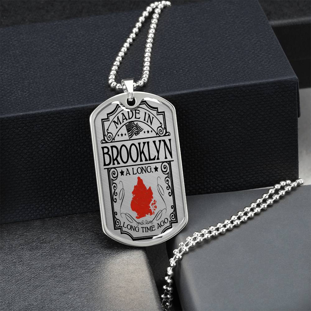 Made In Brooklyn - Army Tag Necklace, Dog Tag Necklace