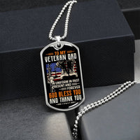 Im A Dad, A Grandpa, And A Veteran - Luxury Dog Tag Gift For Dad Daddy Christmas Gift Daddy Necklace - Army Tag Necklace, Dog Tag Necklace