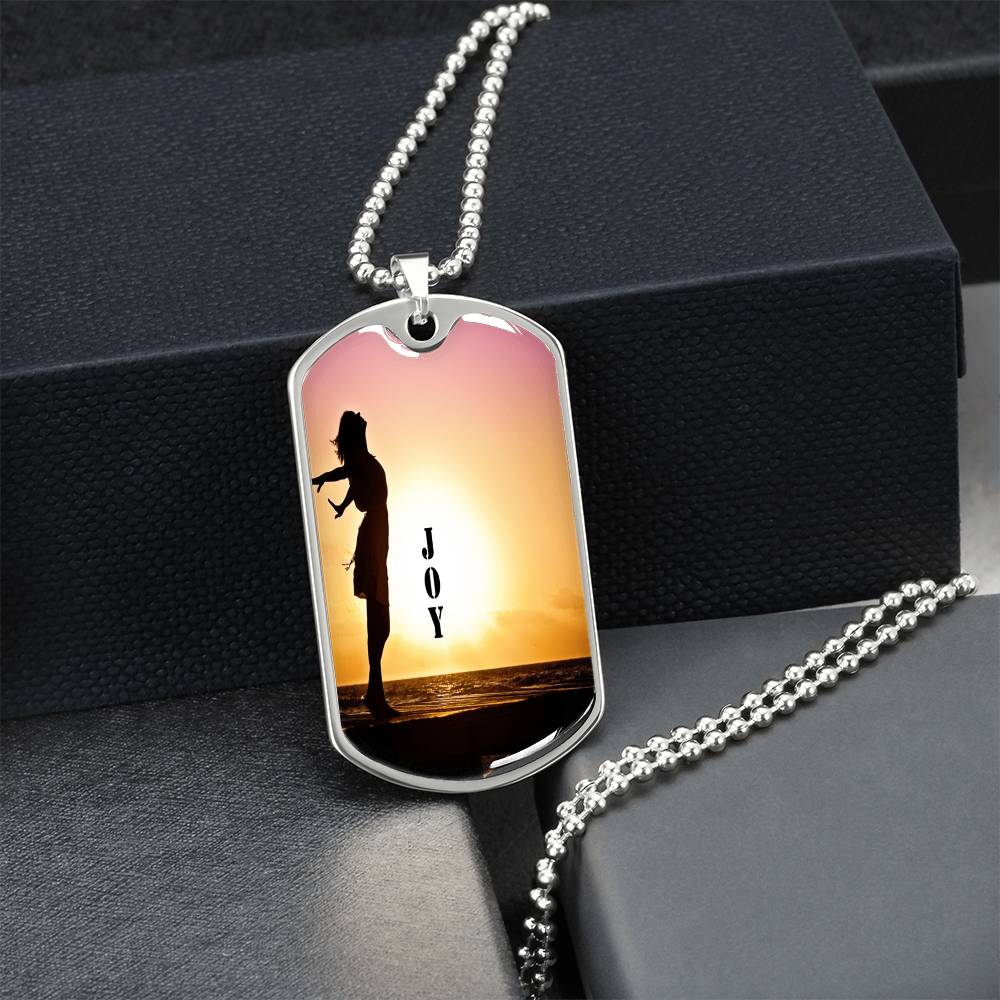 Joy - Army Tag Necklace, Dog Tag Necklace
