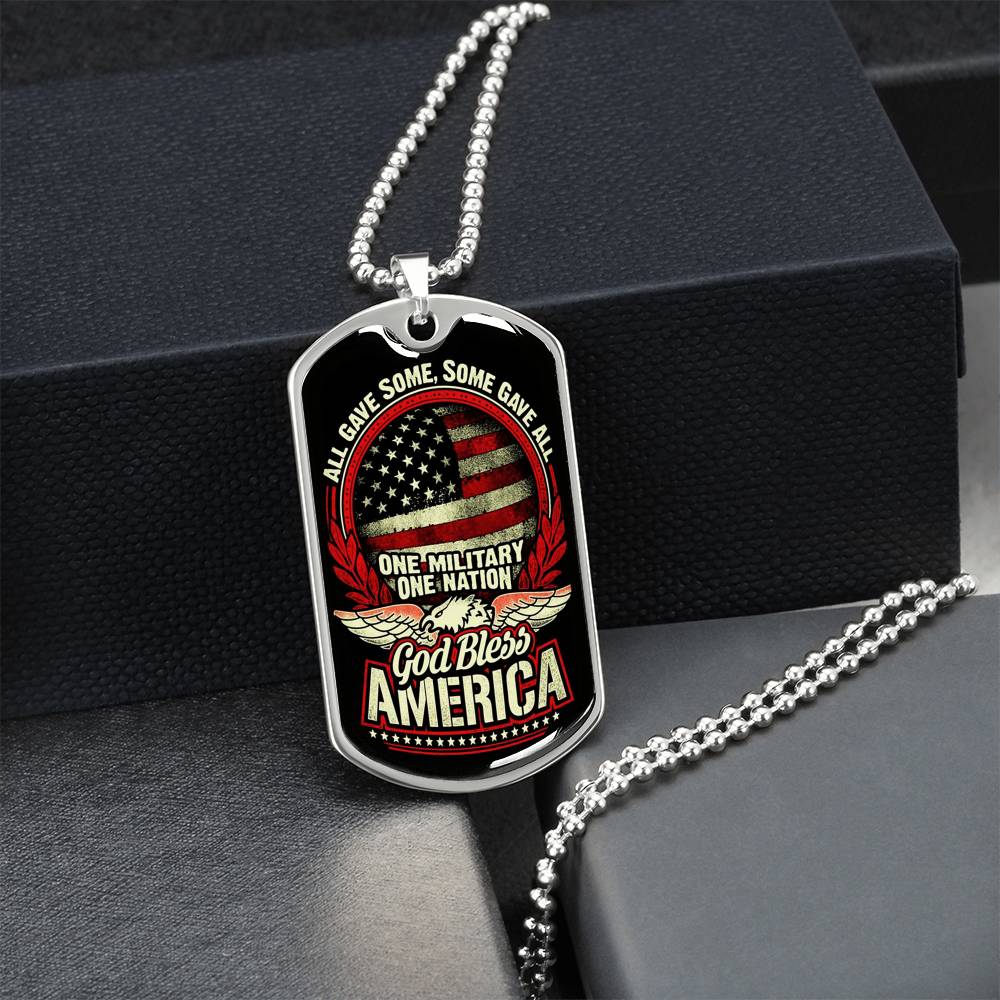 U.S Army Military Gift Engraved Dog Tag Veteran Gifts For Grandpa Independence Day Veteran Gift For Dad Veteran Jewelry - Army Tag Necklace, Dog Tag Necklace