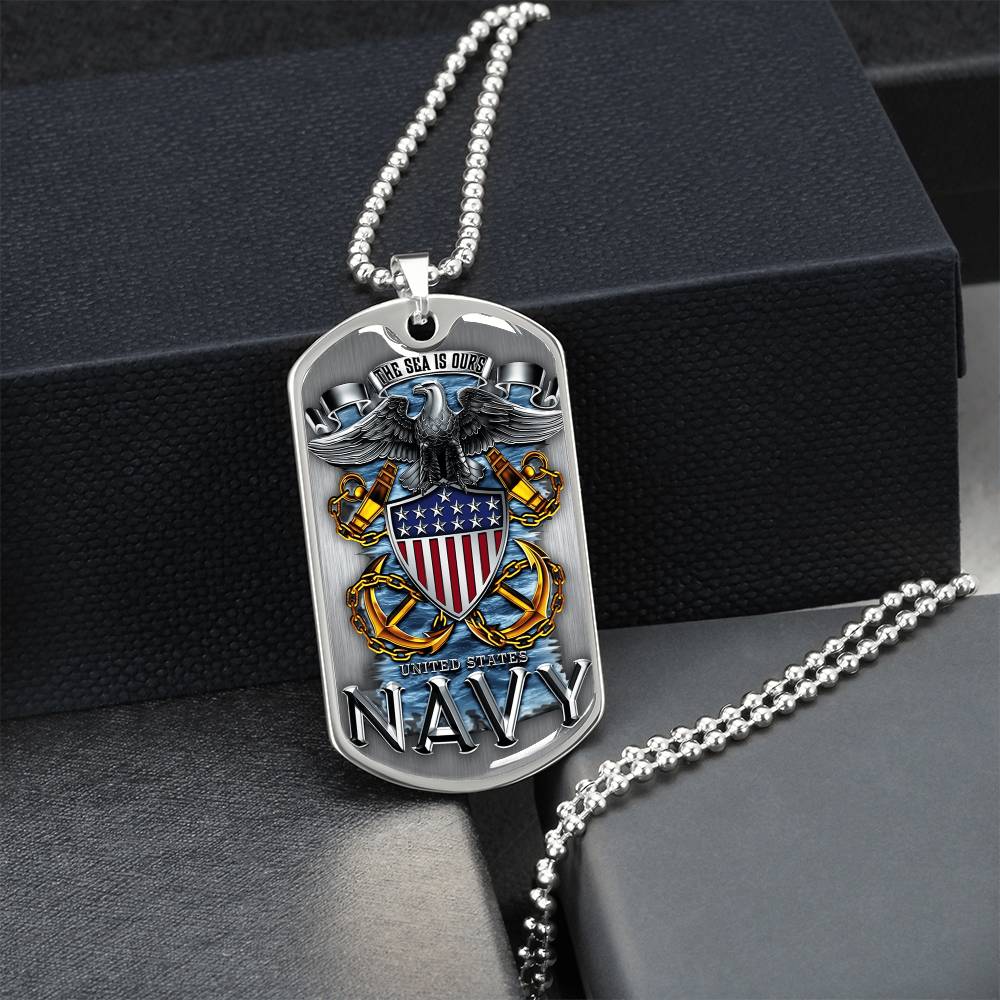 Custom Navy Mom Necklace, I Raised My Hero, Military Mom, Us Navy Mom, Proud Navy Mom - Army Tag Necklace, Dog Tag Necklace