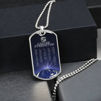 Cancer Personalized Dog Tag Necklace - Army Tag Necklace, Dog Tag Necklace