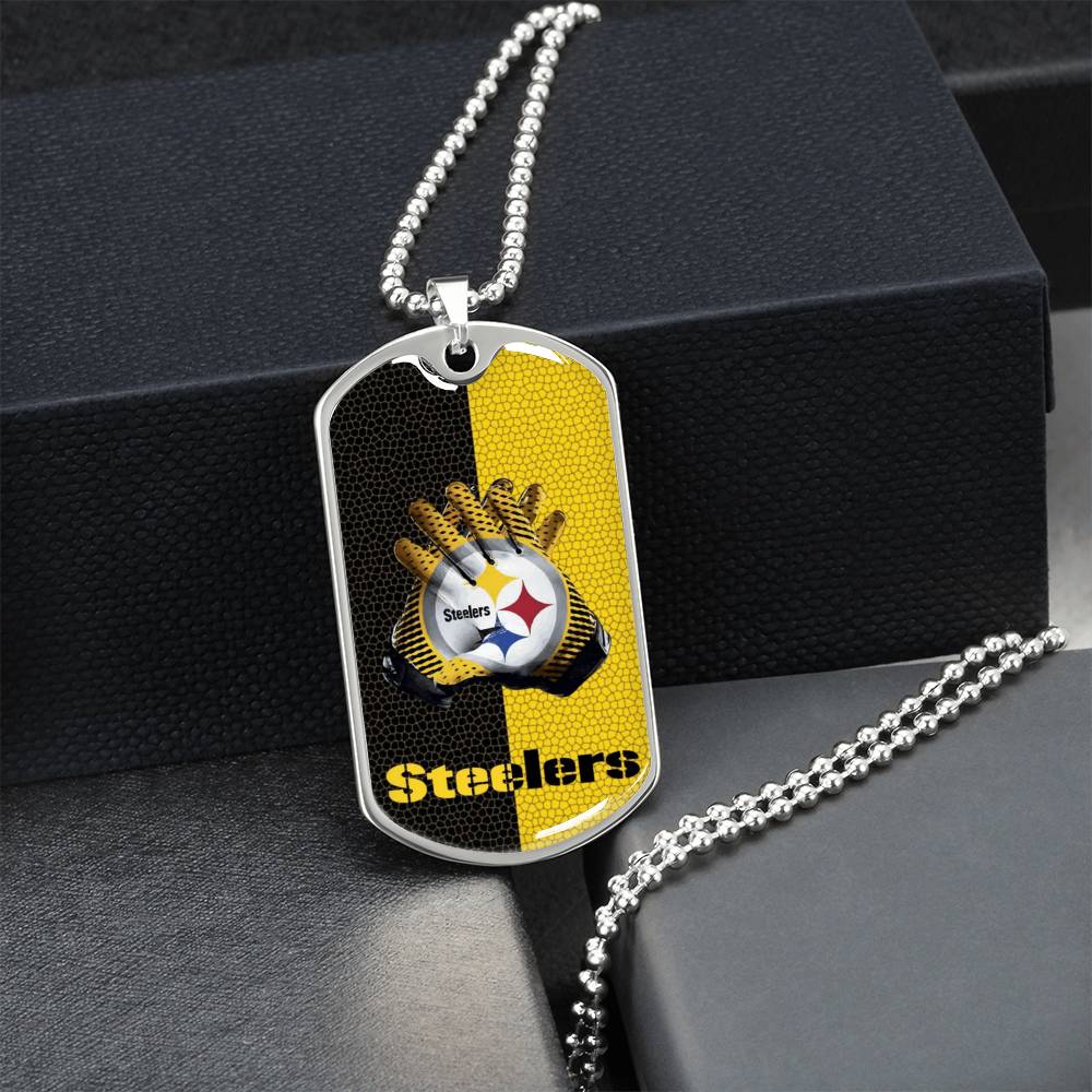Steelers Dog Tag - Army Tag Necklace, Dog Tag Necklace