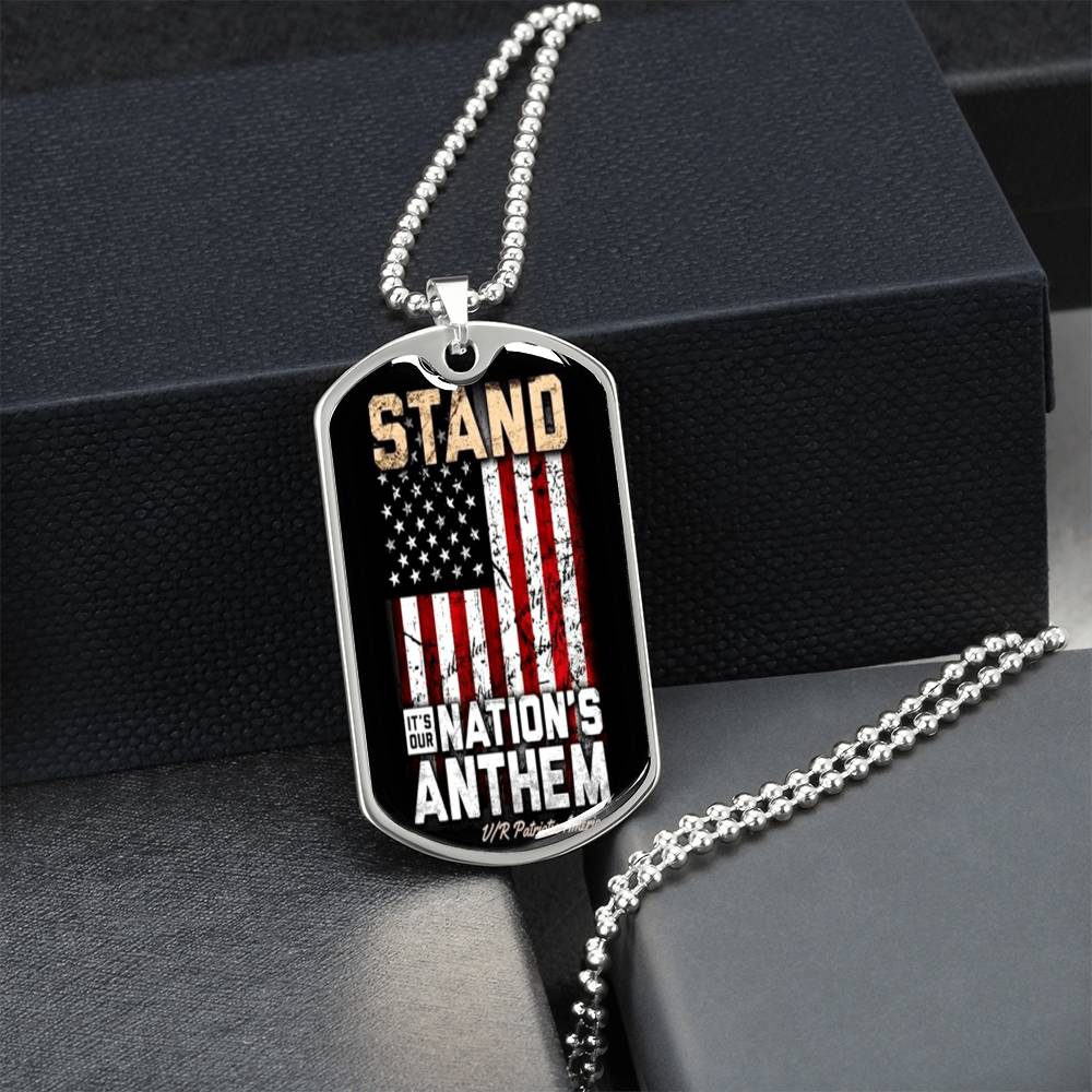 Our National Anthem - Army Tag Necklace, Dog Tag Necklace
