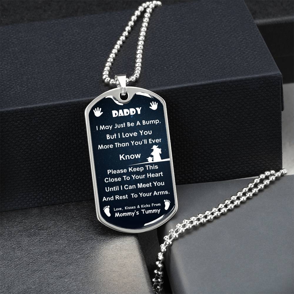 Dad Promising Luxury Necklace Gift - Army Tag Necklace, Dog Tag Necklace