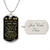 To My Dad. Never Forget That I Love You Father's Day, Birthday, Anniversary Gift - Army Tag Necklace, Dog Tag Necklace