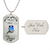 Owl On Lady Hand Luxury Dog Tag - Army Tag Necklace, Dog Tag Necklace