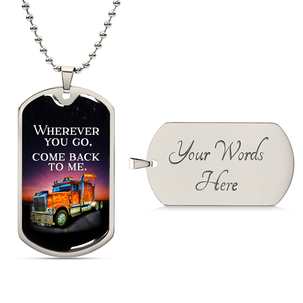 Dog Tag Necklace - Firefighter Prayer, Birthday First Responder Fire Man Fireman Hero Thin Red Line Christian Jewelry Gift - Army Tag Necklace, Dog Tag Necklace