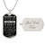 I May Just Be A Bump - Daddy Necklace - Army Tag Necklace, Dog Tag Necklace